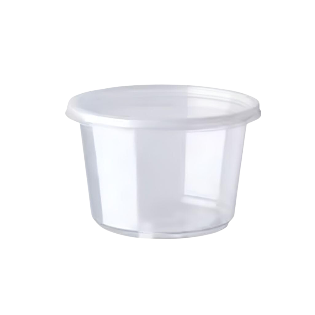 8oz Deli ROUND MICROWAVE CONTAINERS & LIDS 250 PACK
