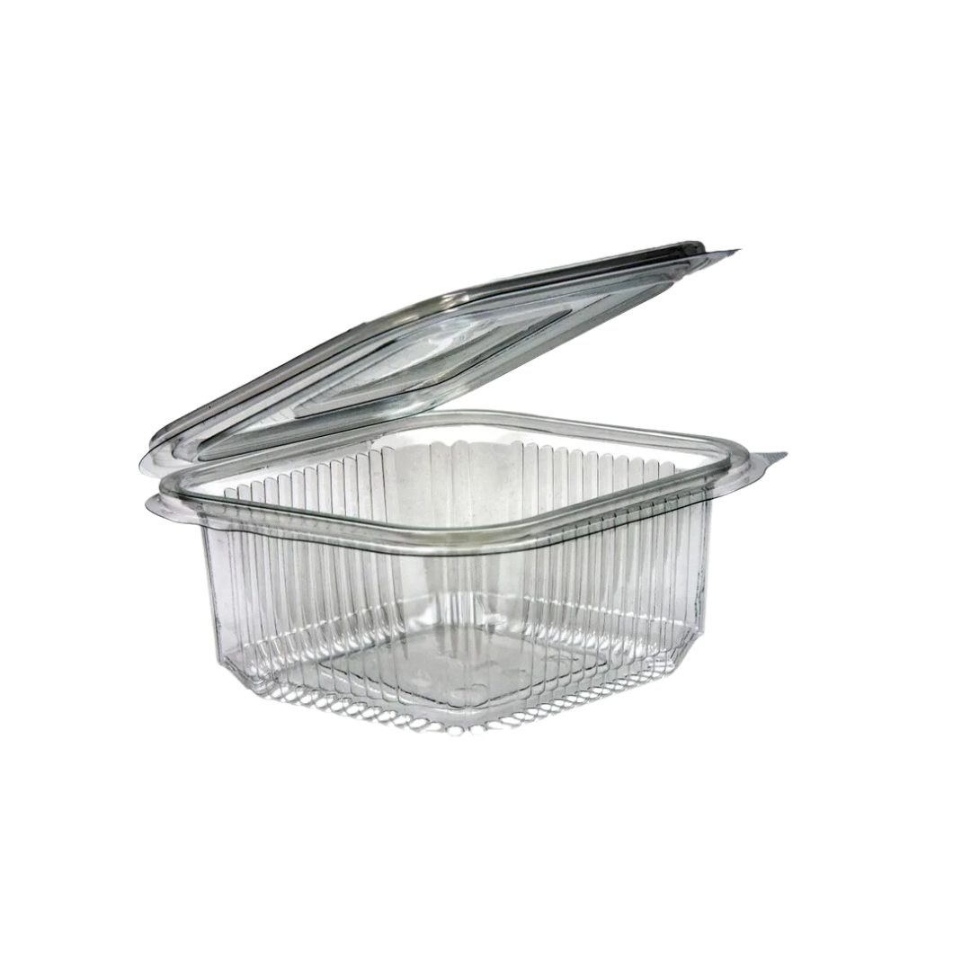 450CC HINGED PET PLASTIC CONTAINERS 500s