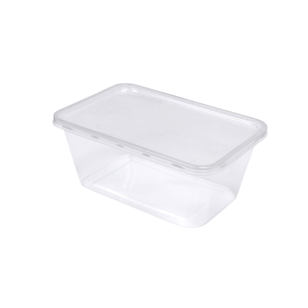 1000CC STANDARD MICROWAVE CONTAINERS & LIDS 250 PACK