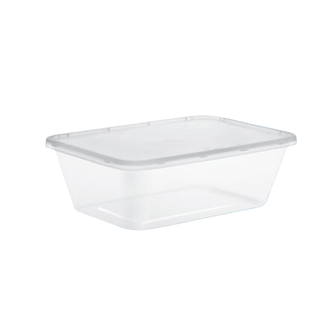 750CC STANDARD MICROWAVE CONTAINERS & LIDS 250 PACK