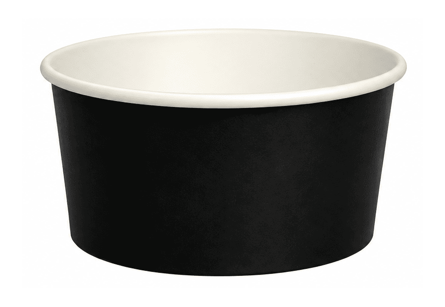Black Base Hot Food Bowl (1000ml)
