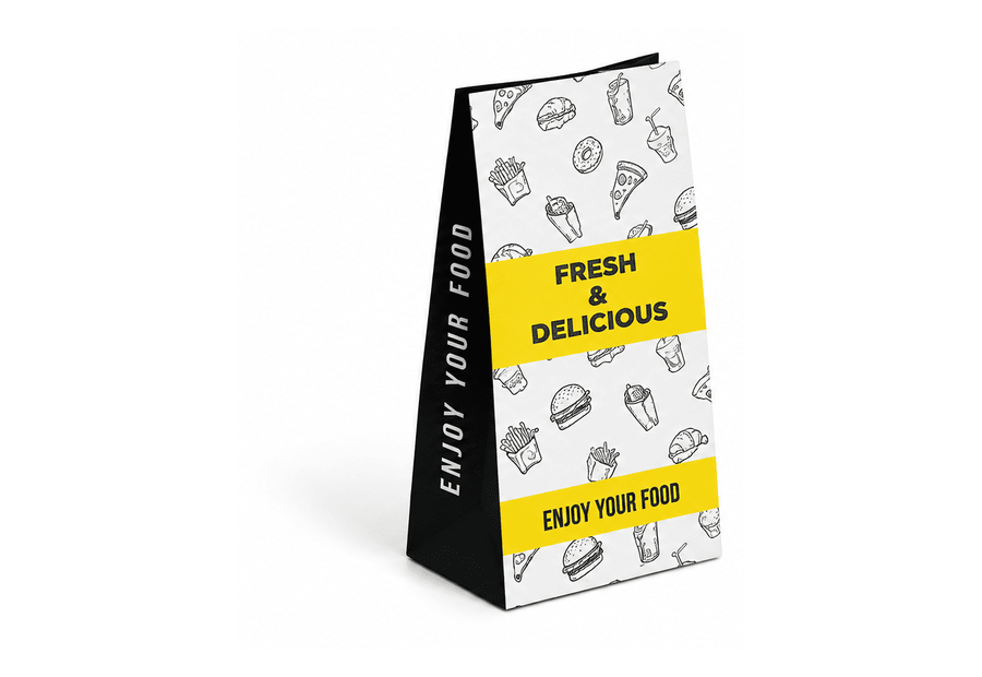 R White Takeaway Bag (R12)
