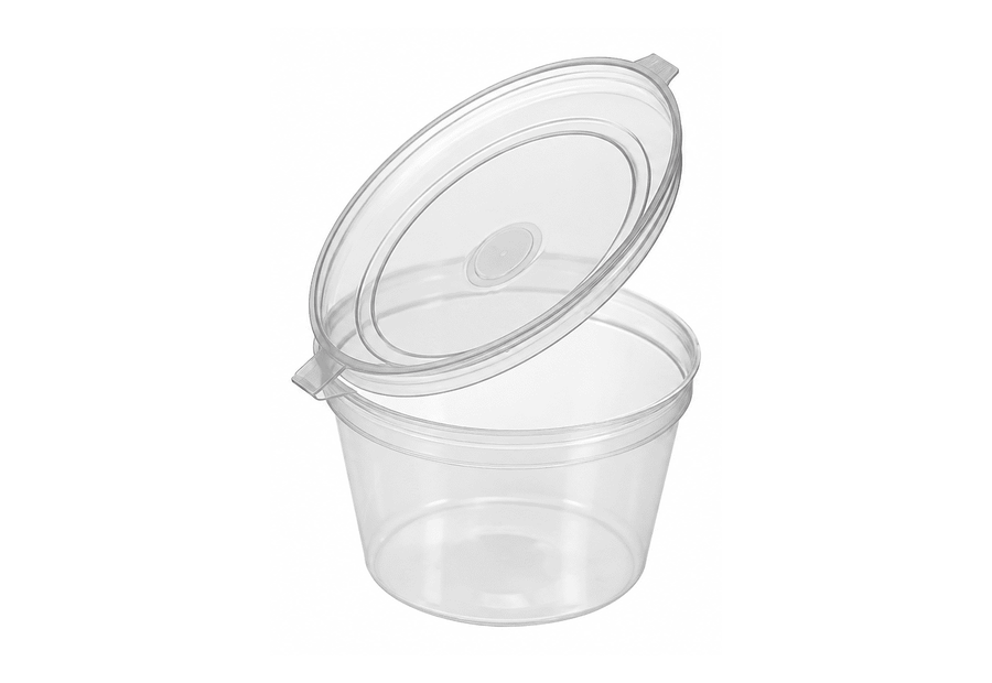Hinged Lid Sauce Cup (1oz)