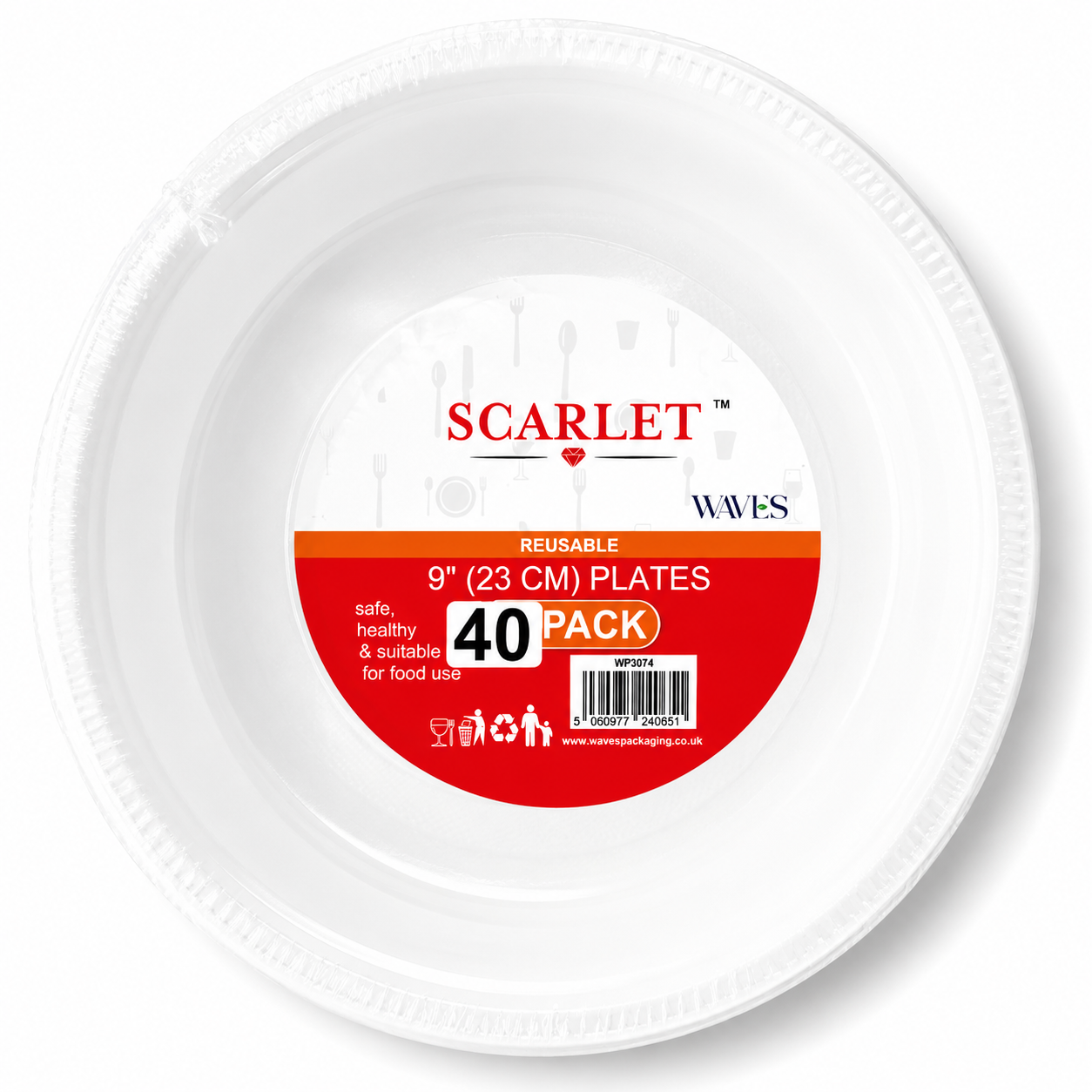 9" (23 CM) PLATES 50 PACK