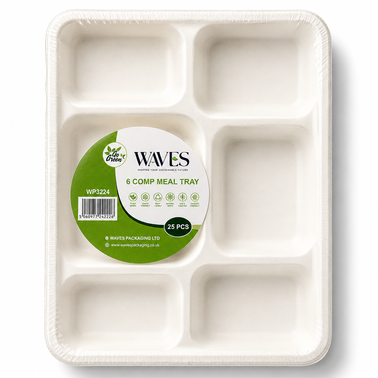 6 COMP MEAL TRAY 25 PACK