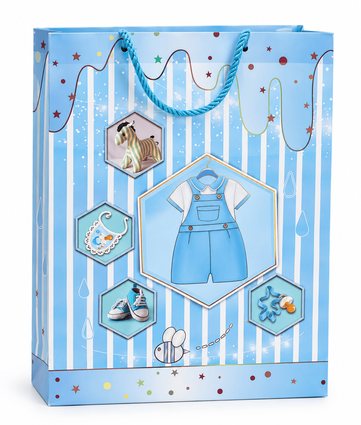 Large Gender Reveal Bag 3D - Boy