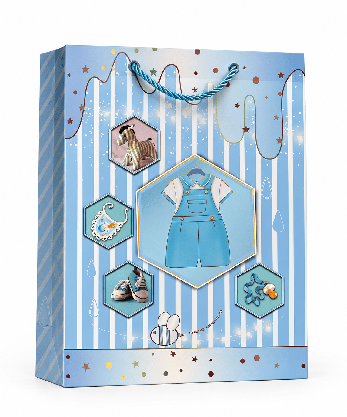 Medium Gender Reveal Bag 3D - Boy