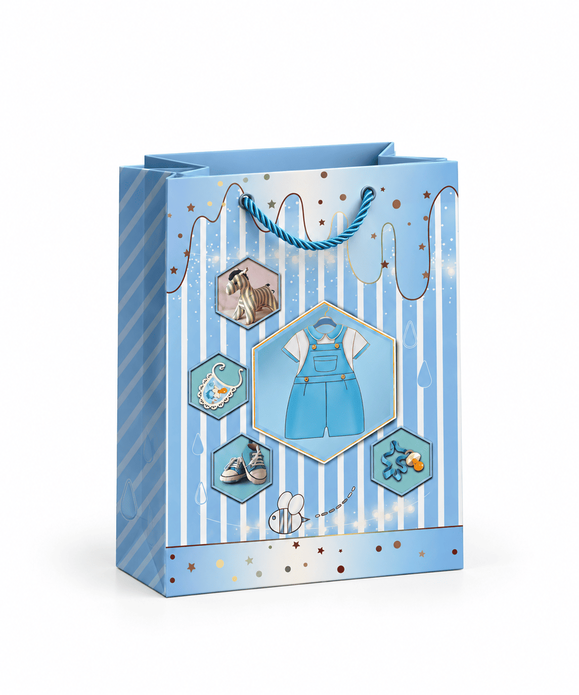 Small Gender Reveal Bag 3D - Boy