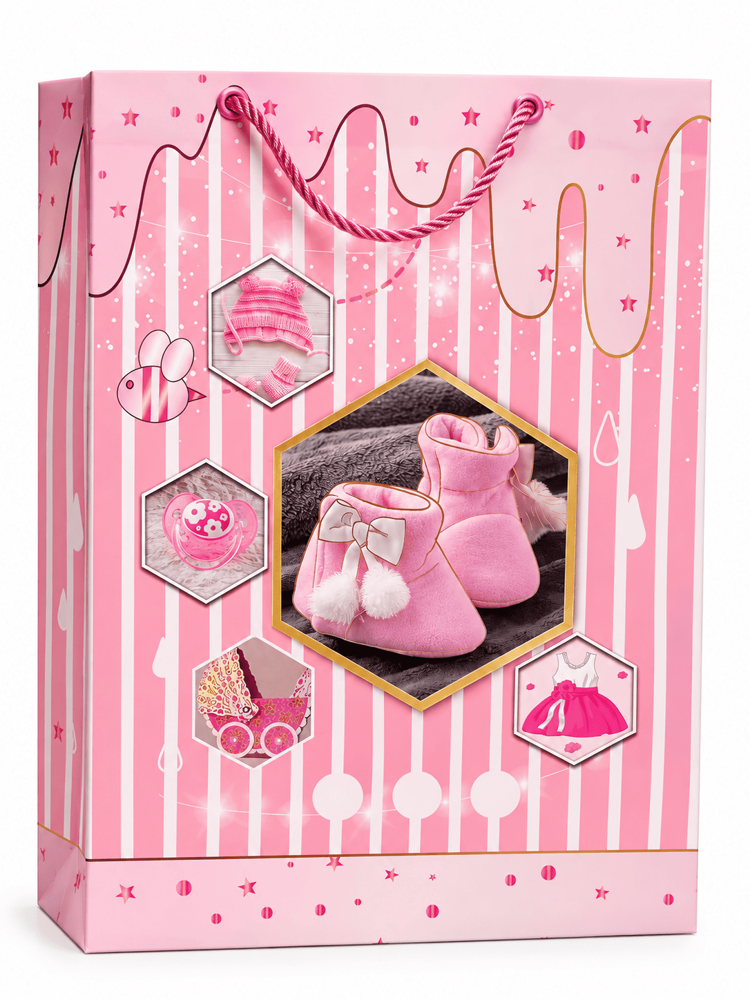 Large Gender Reveal Bag 3D - Girl