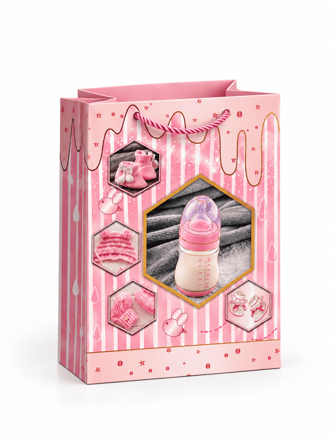 Small Gender Reveal Bag 3D - Girl