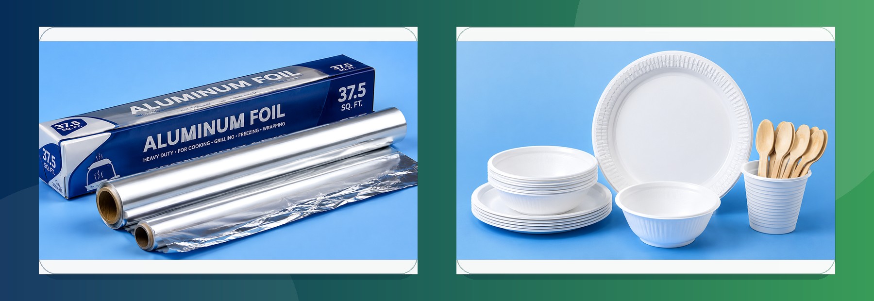 Waves foil and tableware range