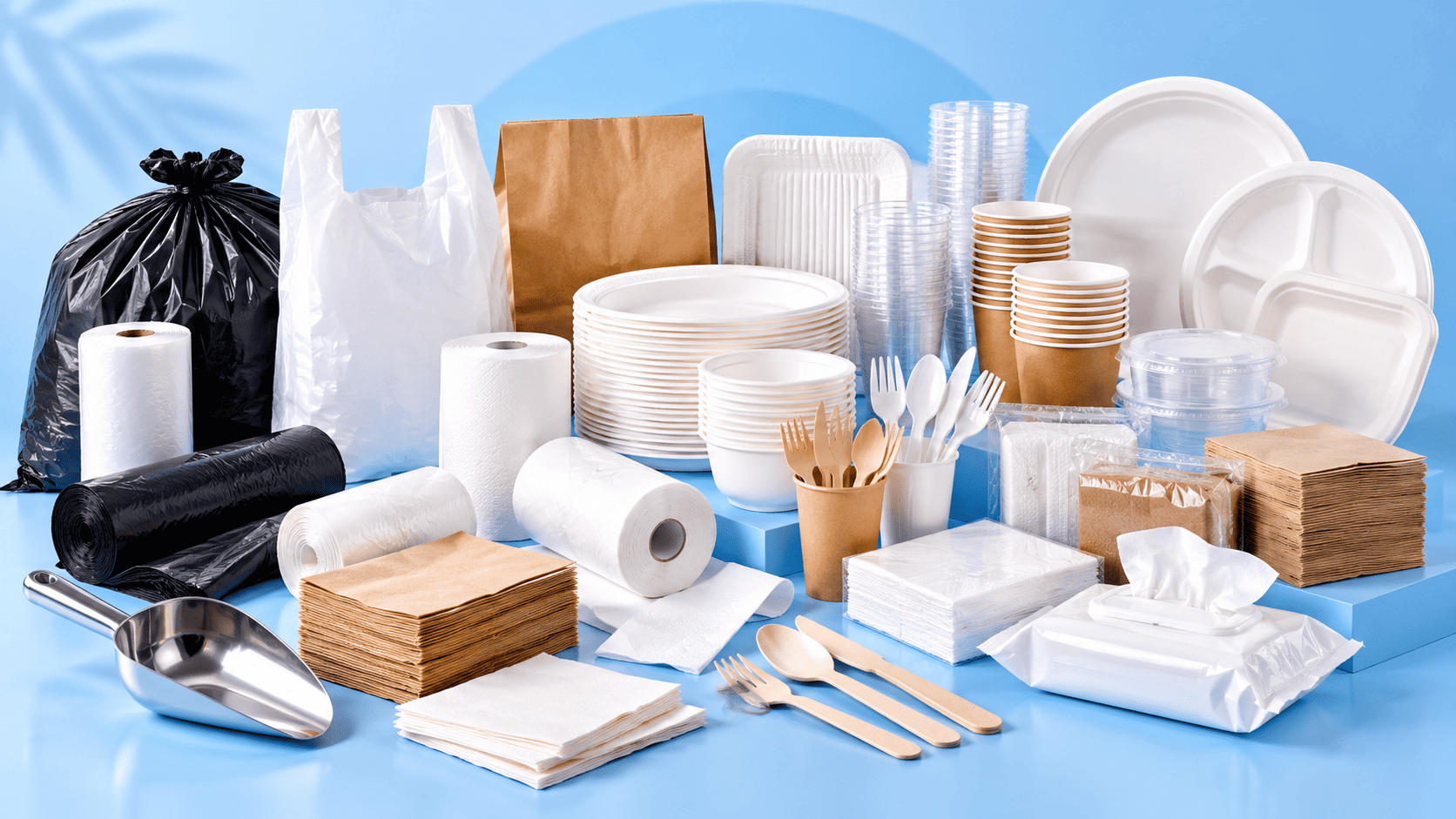 TAKAWAY DISPOSABLE AND SERVETTES